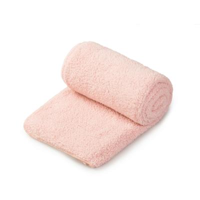 China Pink Cute Sherpa Fleece Baby Blanket Soft Knitting Anti-pilling Blankets For Picnic for sale