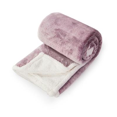 China Fluffy Anti-pilling Polyester Microfiber Mink Blanket Winter Blanket Fleece for sale