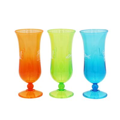 China Viable Plastic Drinking Glasses Hurricane Glass Acrylic Shatterproof Plastic Cocktail for sale