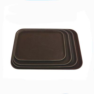 China Viable Round Serving Tray for Non-Slip Food Around Tray Cafeteria Food Trays Plastic Serving Tray for sale