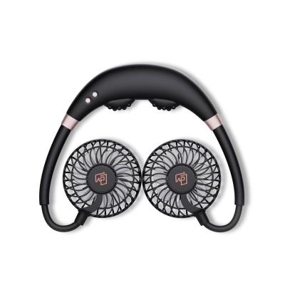 China Mini Necklace Fan Lazy Portable Outdoor Electric Rechargeable USB Mini Neck Massage Fragrance Fan for sale