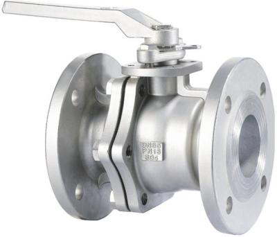 China 1.4408 / 1.4308 Stainless Steel  Flanged Ball Valves 2PC TYPE  DIN STANDARD PN16 for sale