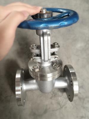 China Wheel Handle PN40 Flanged Stainless Steel Gate Valve GB / T CF8M / CF8 for sale