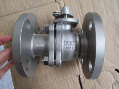 China Flanged End 2PC Ball Valve With Mounting Pad JIS10K , WCB / 1.4401 / 1.4408 1/2