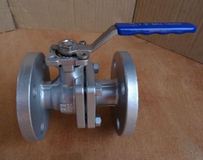 China Industrial 2PC Flange Ball Valves With Direct Mounting Pad JIS 10K , Q41F 1/2