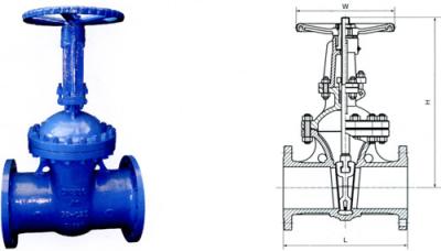 China DIN F7 WCB CF8 Electric Actuated Water Gate Valves Flange end for sale