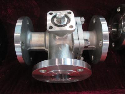 China SS Floating  ISO 5211 Ball Valves Lockable Handle , Manual Ball Valves for sale