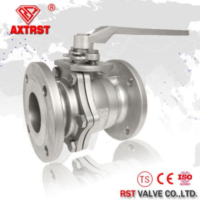 China API 2pc valve flanged end floating ball type stainless steel 1/2 inch - 8 inch for sale