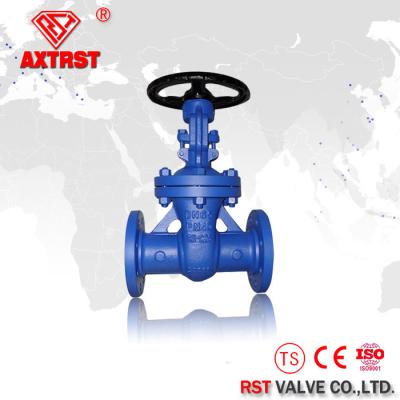 China DIN Standard F4 / F5 / F7 Cast Steel Flanged Gate Valve PN10 / 16 / 40 / 64 Handwheel for sale