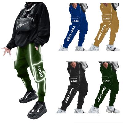 China Anti-Wrinkle Mens Pants And Trousers Men's Loose Track Pants Sports Multi-pocket Thoughtful Casual Harem Hop Cargo Pants LOGO Custom 00861 for sale