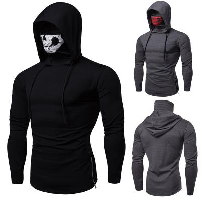 China Casual Blank Hip Hop Tops Hip Hop Skull Anti-wrinkle Mens Hoodies Sweatshirts Pullover Embroidery Custom Embroidery Hoodies for sale