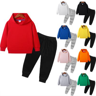 China Children of Autumn Long Sleeved Hoodies Cotton Sweatshirt Pant Suit Set Girl Boys Sportswear Children 2pcs Wear Baby Toddler Autumn Set 0821 for sale