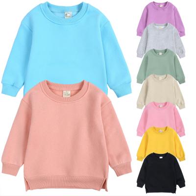 China Sustainable Kids Winter Clothes Cute Warm Fashion Toddler Cute Warm Fashion Solid Color Children's Casual Sweatshirt 1028 for sale