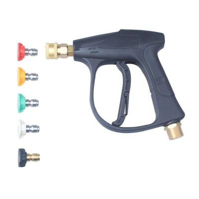 China DUSICHIN Plastic Wand High Pressure Washer Gun Shorts Max 5 Pressure 3000 PSI Power Seal Gun Nozzles Car Wash Spray Washer Gun of 3.0 tips for sale