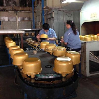 China High efficiency hot sale frying pan pot cookware non-stick spray coating production line for sale