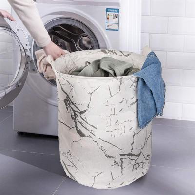 China Coastal Round Plastic Folding Laundry Hamper Large Free Folding Clothes Hamper Storage for sale