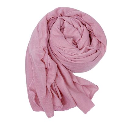 China Comfy Multicolor Fashion Mercerized Warm Cotton Long Shawl Scarf Women Modal Hijab for sale