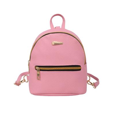 China Waterproof Small Women Backpack Mini Girl Luxury Zipper Backpack Custom Women Bags Small Shoulder Bags for sale