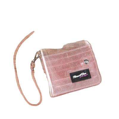 China 2021 Fashionable Wholesale PVC Wallet Card Holder Slots Holographic Shaped Badge Jelly Purse Mini Colorful Bag for sale