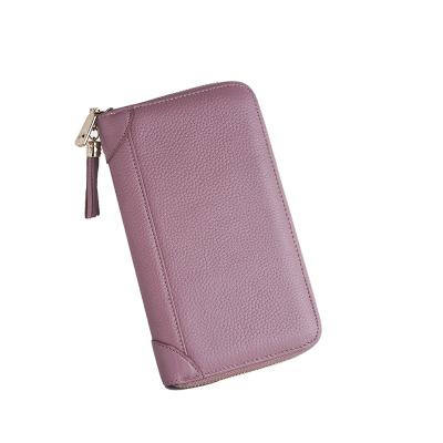 China 2021 Fashionable Women's Long Zipper Tassel Simplicity Color Leather Cards Bag Wallet Phone Case Premium for sale