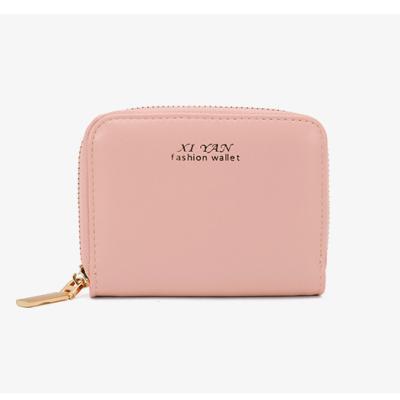 China 2021 Fashionable Leather Girls Mini Wallet For Ladies Women's Clutch Wallet Wholesale New Pink for sale