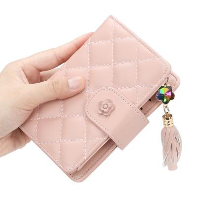 China Luxury Mini Girl Wallets Men Purse Fashionable Credit Card Holder Ladies Purse Leather Wallet For Women for sale