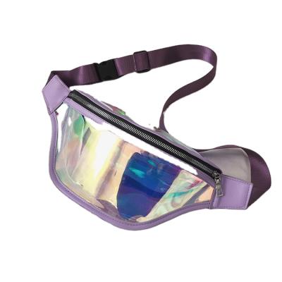 China 2021 Fashionable New Bum Bag Waterproof Transparent Holographic Fanny Pack Laser Waist Small Jelly Bag Purses for sale