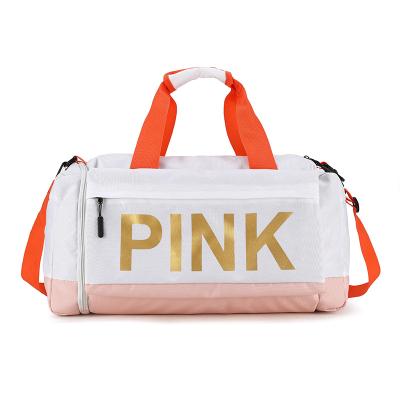 China Nylon Fashionable Weekend Trending Gym Sport Duffel Bags Luggage With Shoes Compartment Customized Sports Bag for sale