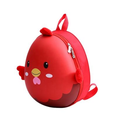 China Custom Logo Waterproof Pvc Cartoon 3d Solar Panel Egg Round Shape School Bags For Girls Kids Backpacking for sale