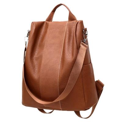 China Waterproof 2021 PU bookbag luxury leather custom school designer backpacks lightweight luxury for women for sale