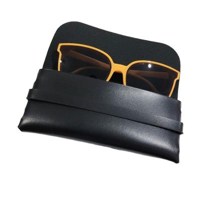 China Luxury Sunglasses Glass Storage Protection Sunglasses Packaging Box Bags Black PU Leather Custom Gold Foil Stamp Logo Glass Hot Box à venda