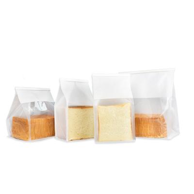 China Recyclable Custom Design Toast Paper Bag Sandwich Bakery Bread Kraft Paper Baguette Plastic Bread Bags for sale