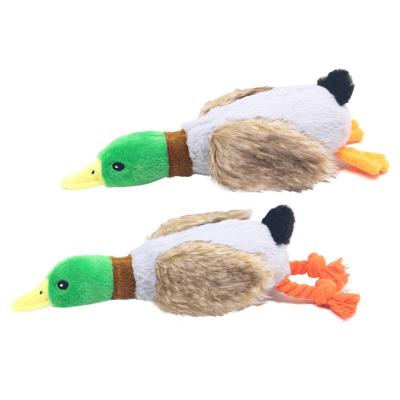 China Cute Stocked Duck Dogs Squeak Toys Funny Plush Pet Supplies Accessories Pet Play Intereactive Chew Toy for sale