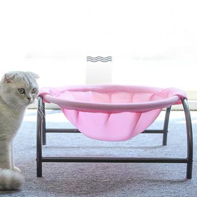 China Summer Stocked Small Cat Kennel Cool Bed Breathable Deep Sleep Cat Bed Removable Washable Hammock for sale