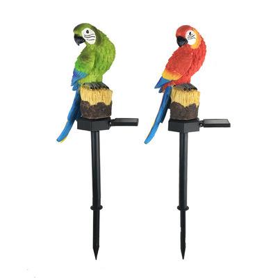 China Energy Saving Resin Parrot Garden Lawn Ground Plug Solar Light Outdoor Waterproof Landscape Light for sale