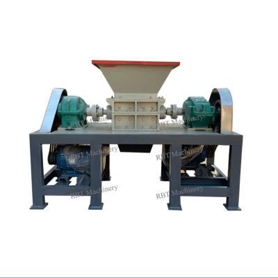 China Multifunctional Industrial Pet Bottle Small Garbage Paper Tire Scrap Vegetable Garden Plastic Twin Shaft Shredder Machine For Sale for sale