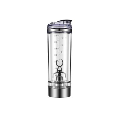 China Turbo Fashion Gym Sport Protein Powder Mixer Portable Silver Stainless Steel Handheld Blender for sale