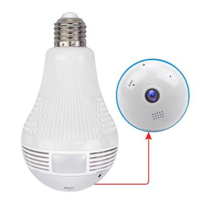 China Built-in Siren 960P Yoosee LED 360 Degree Security Surveillance WiFi IP CCTV Panoramic Wireless Bulb Hidden Camera for sale