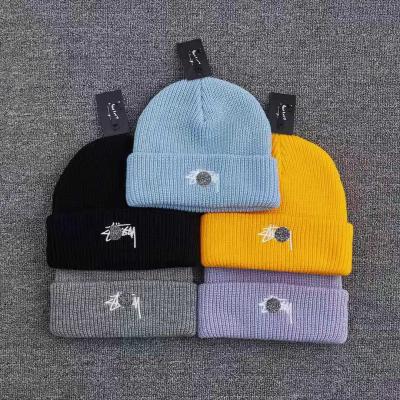 China W002 JOINT sewing knit hat cold wool hat cap for men and women for sale