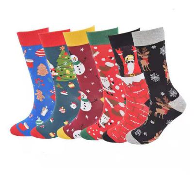 China F006 QUICK DRY fashion knitted warm colorful Christmas socks stocking cotton comfortable socks for woman for sale