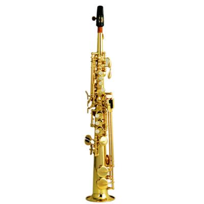 China Master Gold Lacquer EB Soprano Saxophone for sale