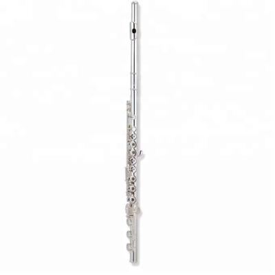 China Silver Plated Flute 17 Holes Open With E Mechanism Sliver Plated for sale