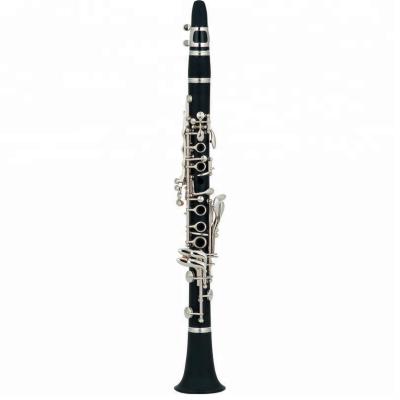 China Clarinet / Nickel Plated Ebony 17 Key Bb Key Clarinet with Sliver / Nickel Keys for sale