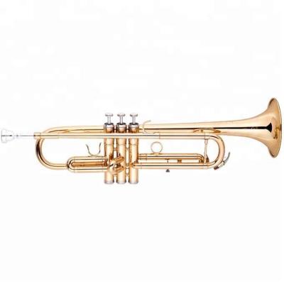 China Popular gold lacquer trumpet cheap trumpet for sale