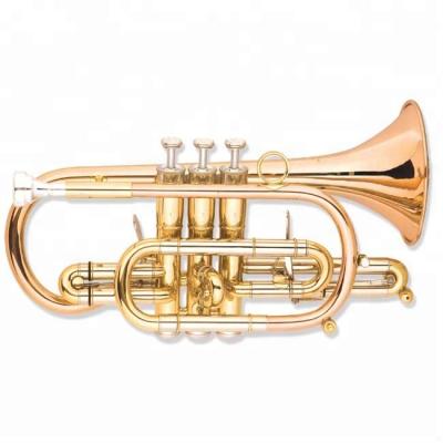 China Professional Cornet Cornet Gold Lacquer High Grade Chinese Brass Instrument for sale