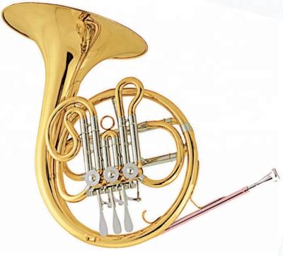 China Gold Lacquer Junior French Horn / Kids French Small Horn for sale