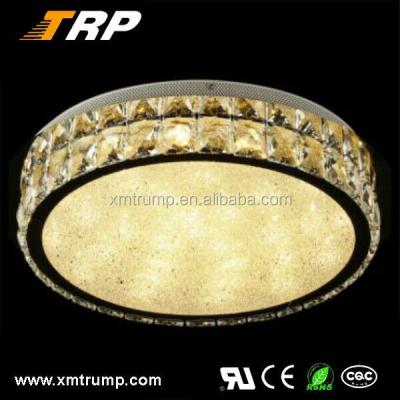 China 2017 hotsale luxury surface mounted modern crystal round led ceiling light for sale