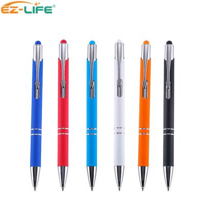 China Capacitive touch screen free ball pen sample! 2021 Wholesale Custom Logo Metal Tip Promotion Logo Pen Supplier Tablet Stylus Pen 2021 Advertising for sale