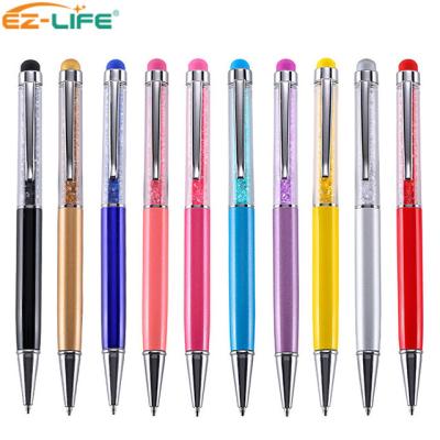 China Hot Selling New Fashion Touch Screen Promotional Custom Logo Custom Ballpoint Pen Crystal Capacitive Pen Hot Popular for sale