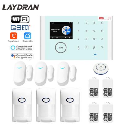 China Tuya Alarm System Security WIFI GSM GPRS Home Use Voice Control Alarm System Wireless Smart APP Control and Auto Dial CS118 for sale